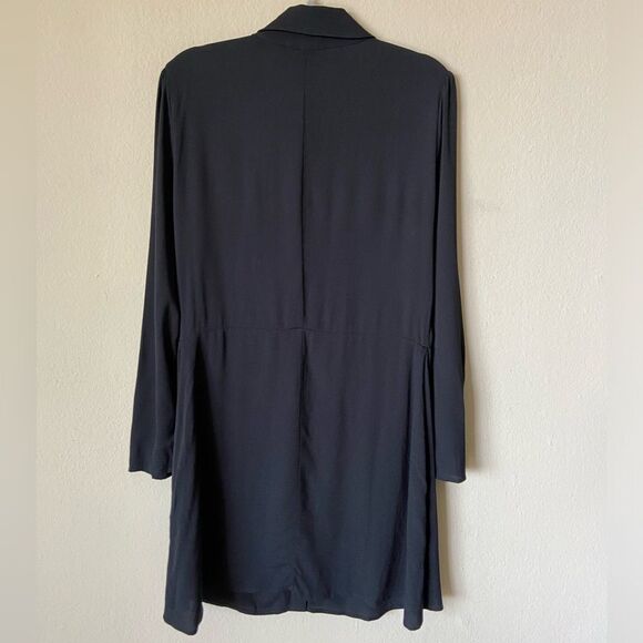 Reformation Hugh Mini Black Dress Size 12 - Picture 8 of 10